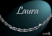 Laura - náramek rhodium